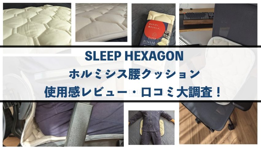 SLEEP HEXAGON スリープヘキサゴン　ホルミシス効果　腰クッション　レビュー　評価　口コミ　悪い口コミ　効果なし　腰痛対策